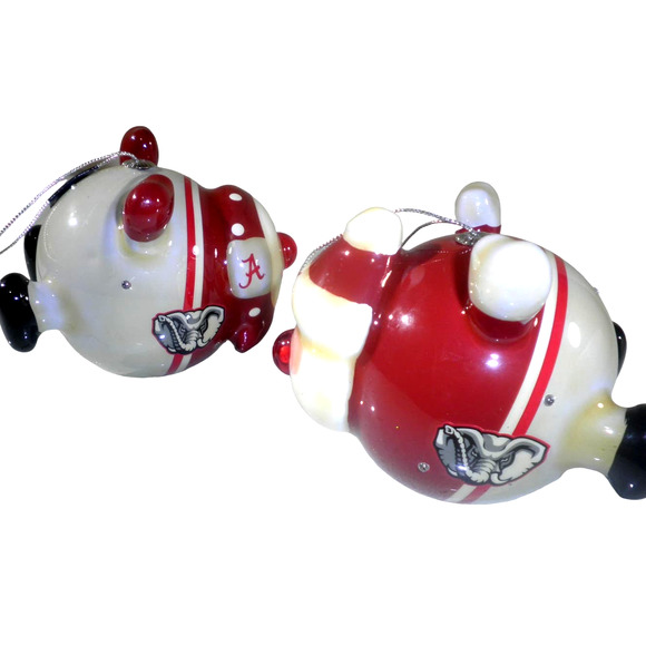 Alabama Crimson Tide NCAA Licensed LED Santa & Snowman Christmas Ornaments - Picture 3 of 8